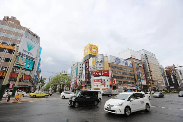 Sapporo Susukino alan geçiş, öğleden sonra