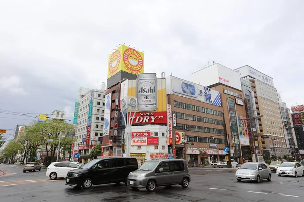 Sapporo Susukino alan geçiş, öğleden sonra