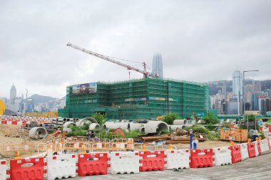 Şantiye West Kowloon kültürel bölgesinin