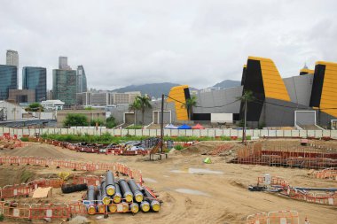 Şantiye West Kowloon kültürel bölgesinin