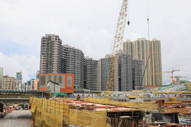 Hk yüksek hızlı tren inşaat sitesinde