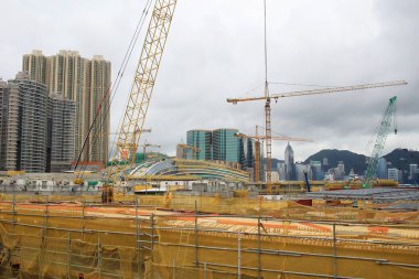 Hk yüksek hızlı tren inşaat sitesinde