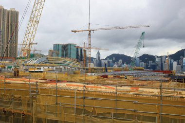 Hk yüksek hızlı tren inşaat sitesinde