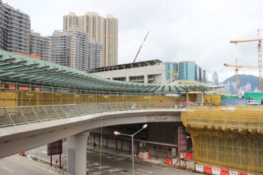 Hk yüksek hızlı tren inşaat sitesinde