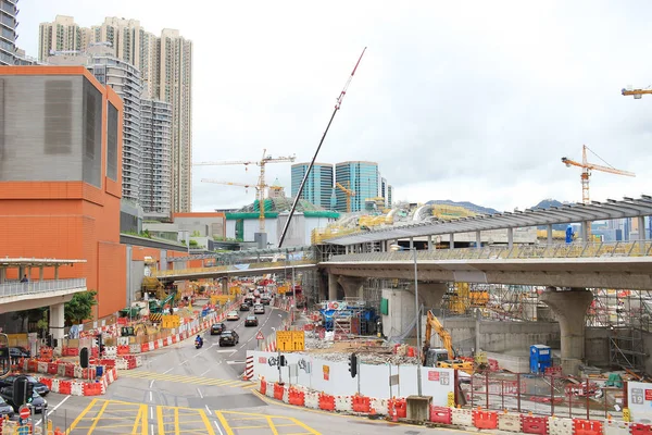 Trabajos de construcción de hk Express Rail Link — Foto de Stock