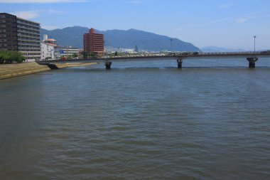 Japonya Mihara'ya, köprü