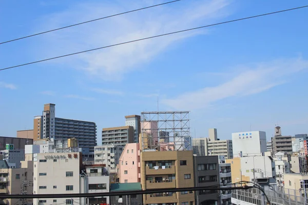 電車で広島市のビュー — ストック写真