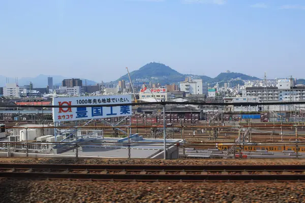 電車で広島市のビュー — ストック写真