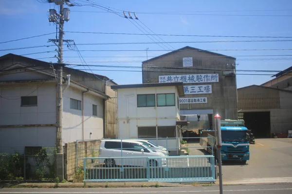 鉄道山陽本線の車窓 — ストック写真