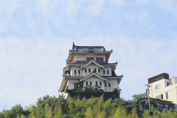 На вершині, замок Onomichi — стокове фото