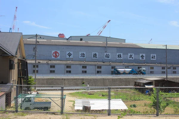 Train view at Onomichi city, Hiroshima — Stock Photo, Image