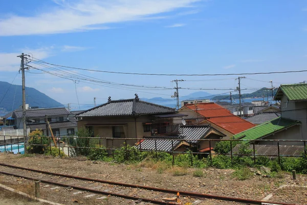 Nézd a vonat ablakából, Hiroshima — Stock Fotó