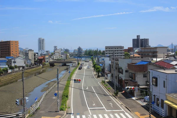 Nézd a vonat ablakából, Hiroshima — Stock Fotó