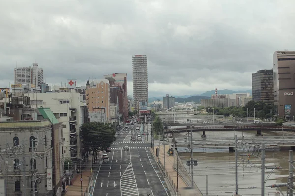 Θέα από το Kokura στο τρένο — Φωτογραφία Αρχείου