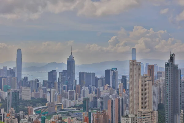 香港大坑观营业面积 — 图库照片