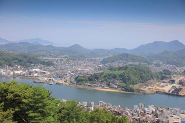 Onomichi yılında Hiroşima Üstten Görünüm