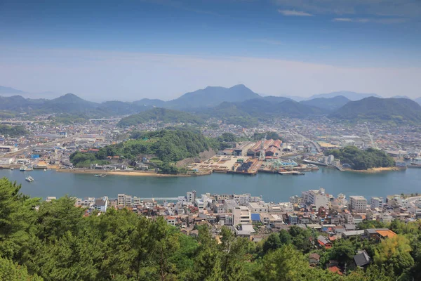 Onomichi yılında Hiroşima Üstten Görünüm — Stok fotoğraf