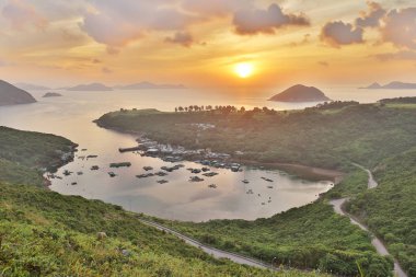 Şafak manzara Po Toi O, hk