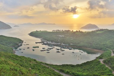 Şafak manzara Po Toi O, hk