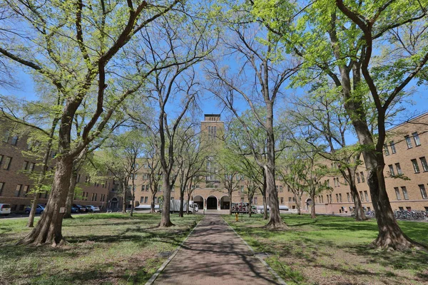 Landsvape vid Hokkaido university i Japan — Stockfoto