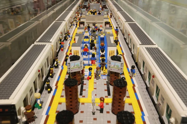 Zobrazení LEGO metra Sapporo — Stock fotografie