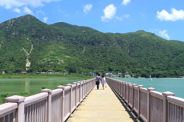 Ponte sull'isola di Tai O Lantau Hong Kong . — Foto Stock