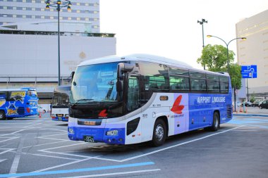 Otobüs terminalinde Hiroşima 2016