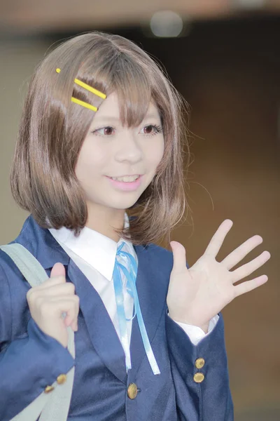 Giovane giapponese vestito in costume cosplay — Foto Stock