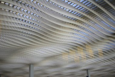 ternminal 2 Hong Kong Uluslararası Havaalanı'nın iç 