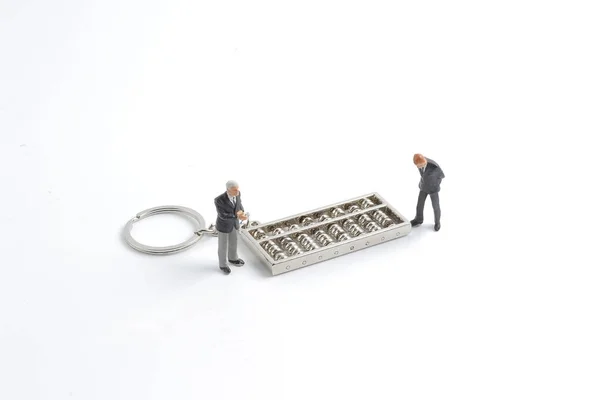 A mini, az abacus business — Stock Fotó