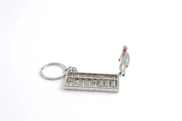 A mini, az abacus business — Stock Fotó