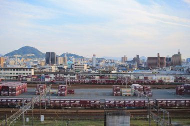 Tren Hiroşima Japonya rıhtım