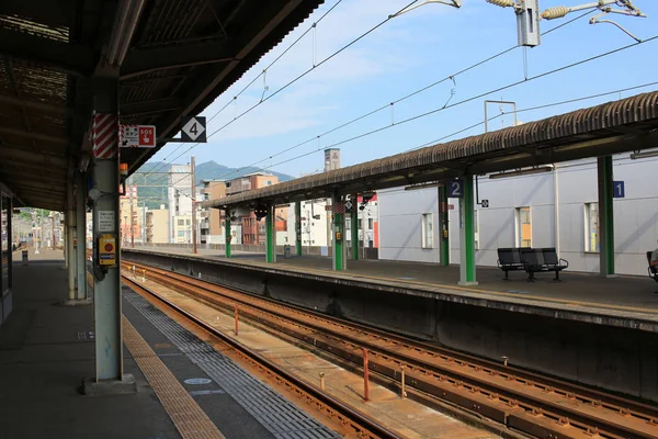 Het station Mihara in 2016 — Stockfoto