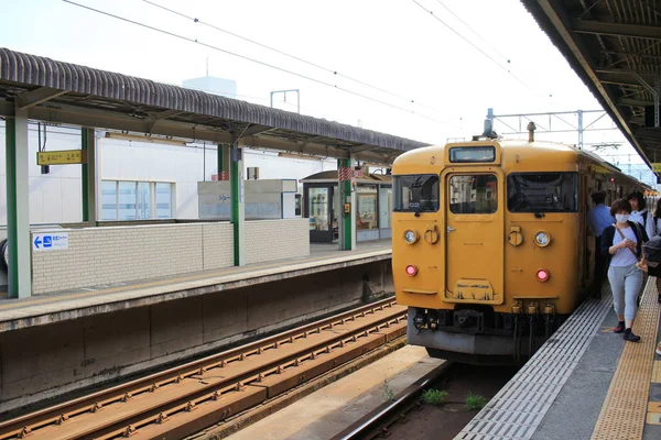 Het station Mihara in 2016 — Stockfoto