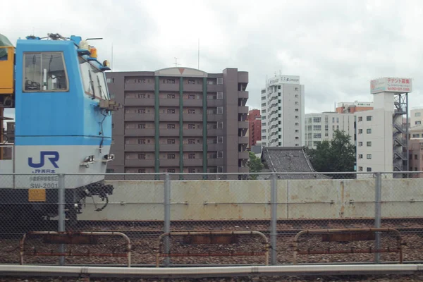 El Ferrocarril, el ferrocarril Japonés — Foto de Stock