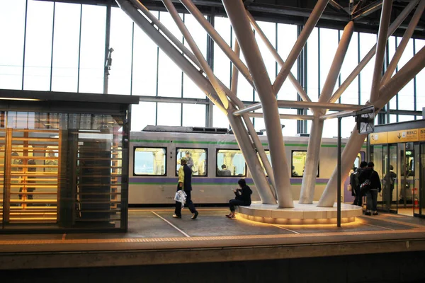 Den Asahikawa stationen. Hokkaido, Japan — Stockfoto