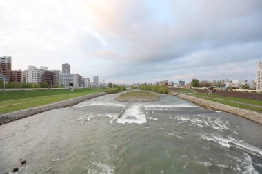 toyohira Nehri Köprüsü peyzaj