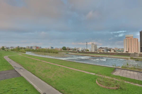 toyohira Nehri Köprüsü peyzaj