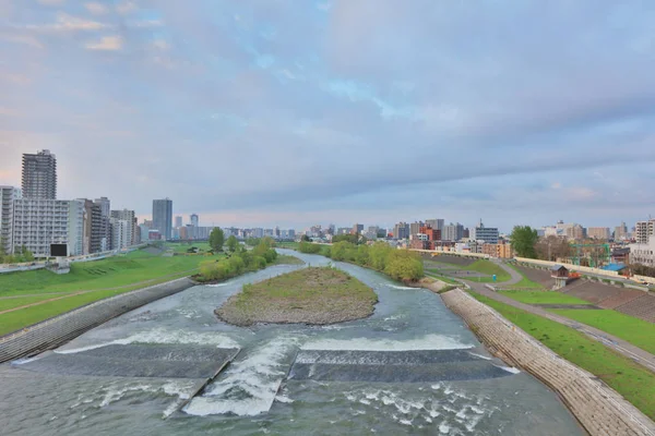 toyohira Nehri Köprüsü peyzaj