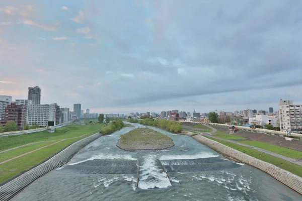 toyohira Nehri Köprüsü peyzaj