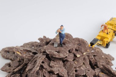 oyuncaklar alt şekiller ile çikolata kurabiye 