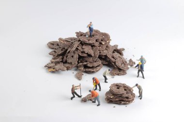 oyuncaklar alt şekiller ile çikolata kurabiye 