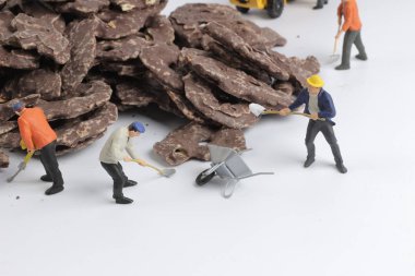 oyuncaklar alt şekiller ile çikolata kurabiye 