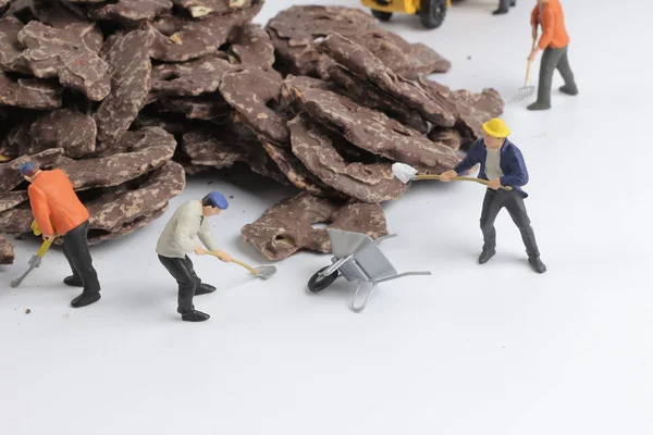 oyuncaklar alt şekiller ile çikolata kurabiye 