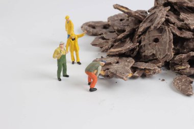 oyuncaklar alt şekiller ile çikolata kurabiye 