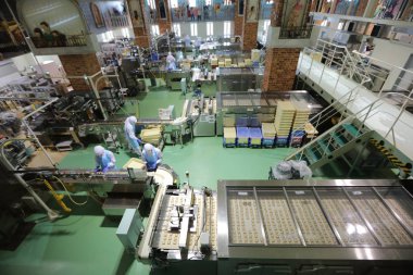 Japonya, Çikolata Fabrikası'nda üretim hattı