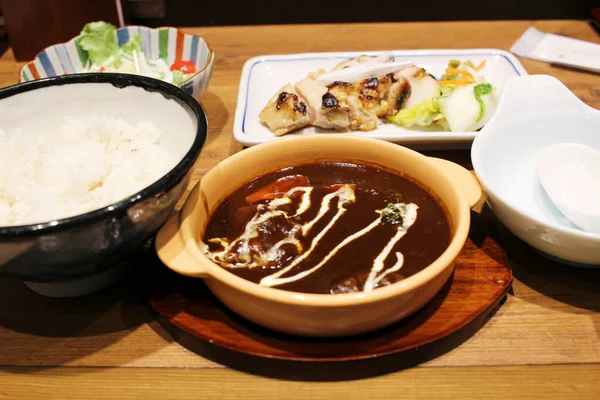 Cocina foto de japonés set comida en japón —  Fotos de Stock