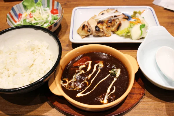 Cocina foto de japonés set comida en japón —  Fotos de Stock
