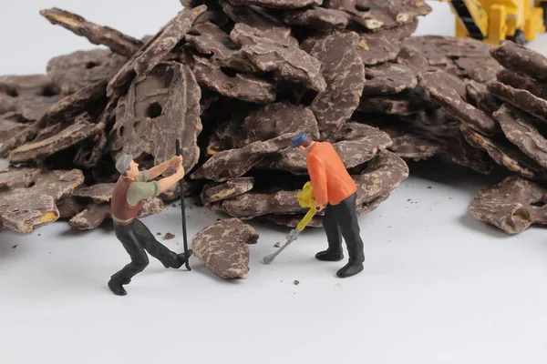 oyuncaklar alt şekiller ile çikolata kurabiye 