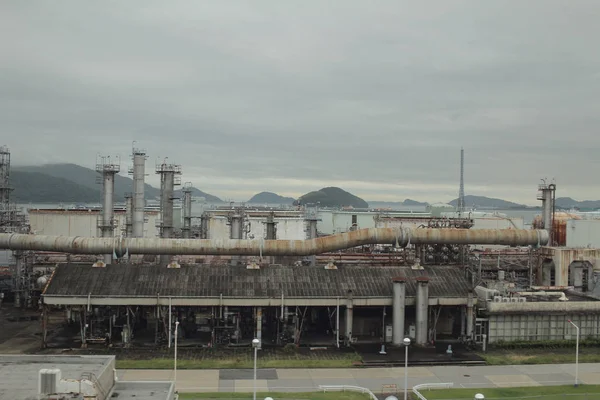 Japonya görünümünü yemeklik yağ fabrika binası — Stok fotoğraf